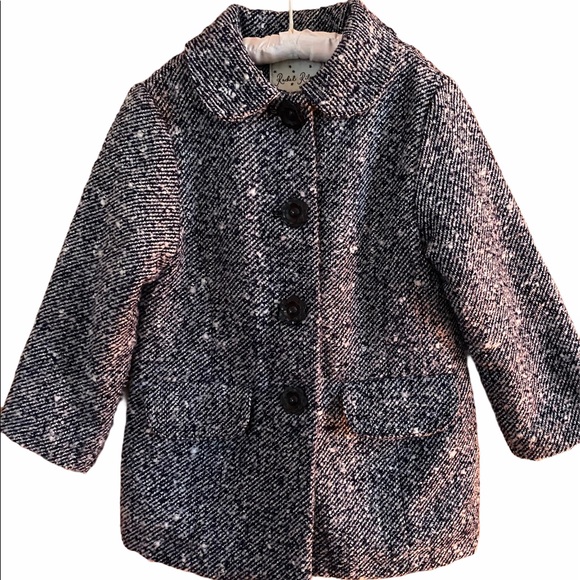 Girls Rachel Riley tweed coat - Picture 1 of 4
